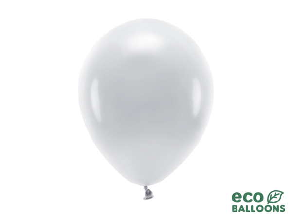 Eco Balloons 26cm pastel, grey (1 pkt / 10 pc.)