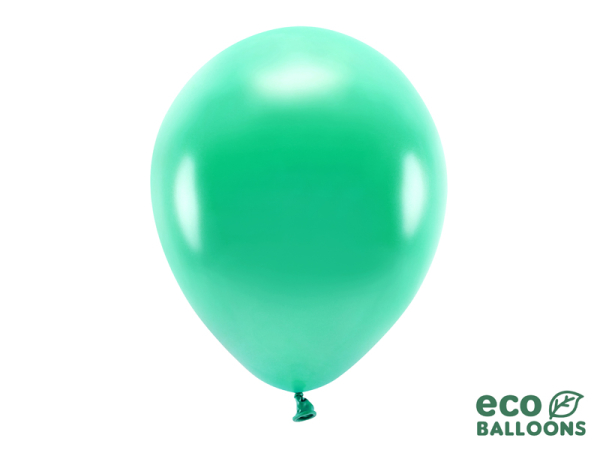 Eco Balloons 30cm metallic, green (1 pkt / 100 pc.)