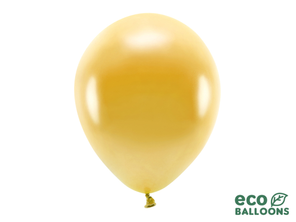 Eco Balloons 30cm metallic, gold (1 pkt / 100 pc.)