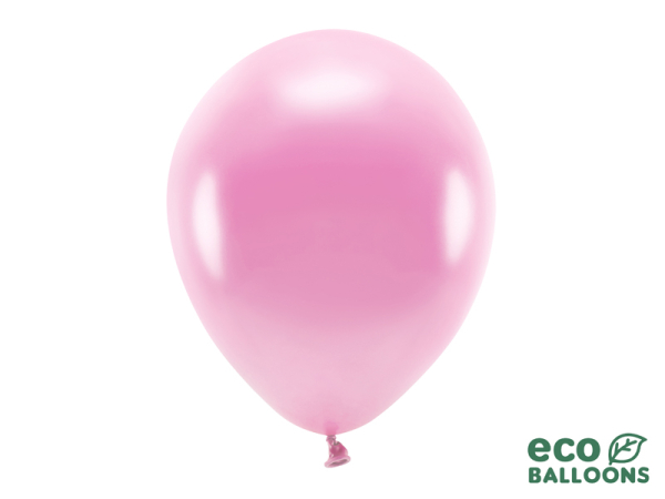 Eco Balloons 30cm metallic, pink (1 pkt / 100 pc.)