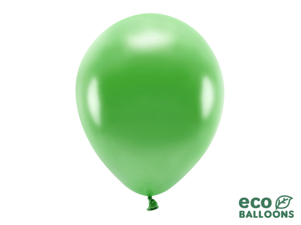 Eco Balloons 30cm metallic, green grass (1 pkt / 100 pc.)