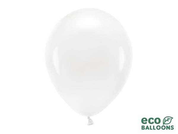 Eco Balloons 30cm pastel, white (1 pkt / 100 pc.)