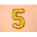 Foil Balloon Number ''5'', 35cm, gold