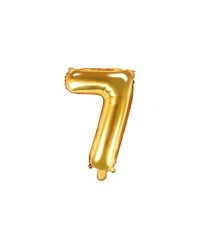 Foil Balloon Number ''7'', 35cm, gold