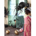 Foil balloon Spider, 60x101cm, black