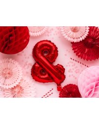 Foil Balloon sign ''&'' 35cm, red