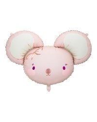 Foil balloon Mouse, 96x64 cm, light pink