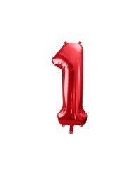 Foil Balloon Number ''1'', 86cm, red