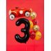 Foil Balloon Number ''3'', 86cm, black