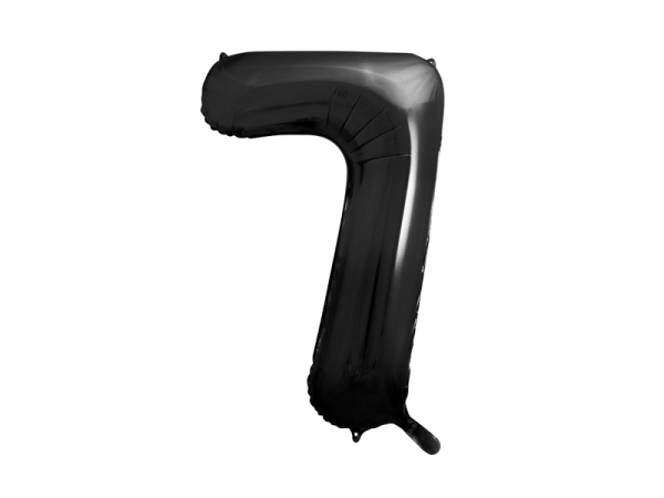 Foil Balloon Number ''7'', 86cm, black