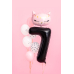 Foil Balloon Number ''7'', 86cm, black