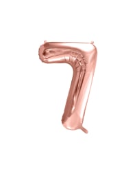 Foil Balloon Number ''7'', 86cm, rose gold