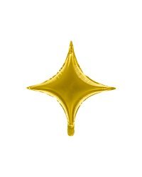 Foil balloon 4-point Star, 45 cm, gold