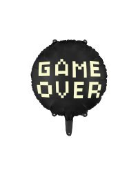 Foil balloon Gamer over, 45 cm, black