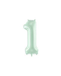 Foil Balloon Number ''1'', 72cm, green