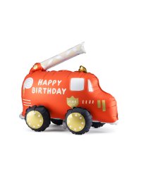 Foil balloon Fire truck, mix, 67x53 cm