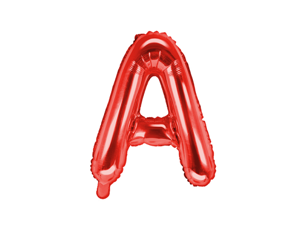 Foil Balloon Letter ''A'', 35cm, red