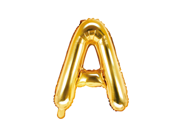 Foil Balloon Letter ''A'', 35cm, gold