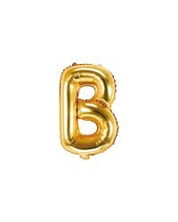 Foil Balloon Letter ''B'', 35cm, gold