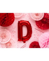 Foil Balloon Letter ''D'', 35cm, red