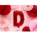 Foil Balloon Letter ''D'', 35cm, red