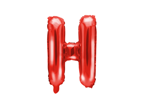 Foil Balloon Letter ''H'', 35cm, red