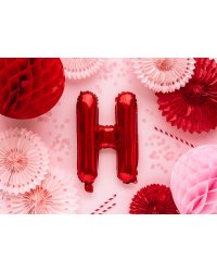 Foil Balloon Letter ''H'', 35cm, red