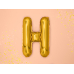 Foil Balloon Letter ''H'', 35cm, gold