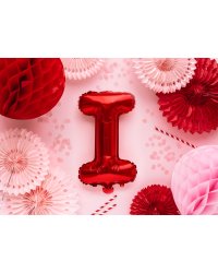 Foil Balloon Letter ''I'', 35cm, red