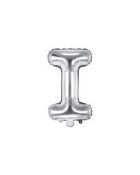 Foil Balloon Letter ''I'', 35cm, silver