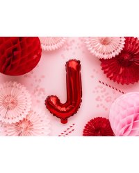 Foil Balloon Letter ''J'', 35cm, red