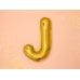 Foil Balloon Letter ''J'', 35cm, gold