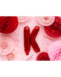 Foil Balloon Letter ''K'', 35cm, red