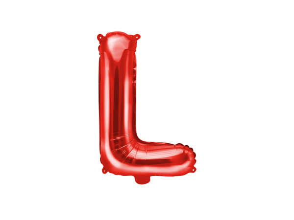 Foil Balloon Letter ''L'', 35cm, red