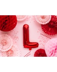 Foil Balloon Letter ''L'', 35cm, red