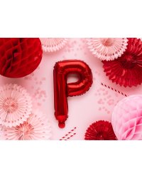 Foil Balloon Letter ''P'', 35cm, red