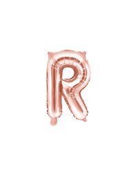 Foil Balloon Letter ''R'', 35cm, rose gold