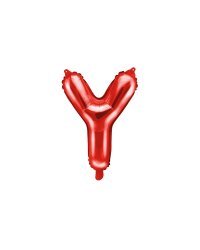 Foil Balloon Letter ''Y'', 35cm, red