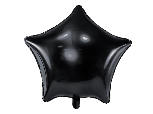 Foil Balloon Star, 48cm, black