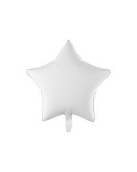 Foil balloon Star, 48 cm, white