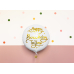 Foil balloon Happy Birthday To You, 35cm, white