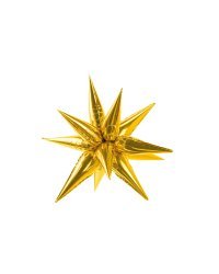 Foil balloon Star 3D, 70cm, gold