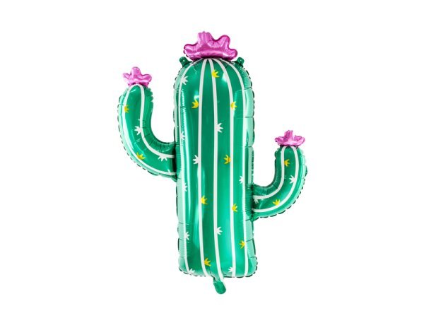 Foil balloon Cactus, 60x82cm, mix