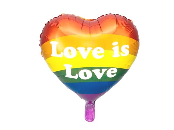 Foil balloon Love is Love, 35cm, mix