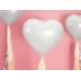 Foil Balloon Heart, 45cm, white