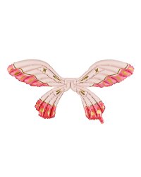 Foil Balloon Butterfly Wings, Matte Pink, 102 x 50 cm