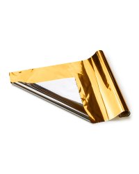 Decorative metallic foil, gold-silver, 0.5x25 m