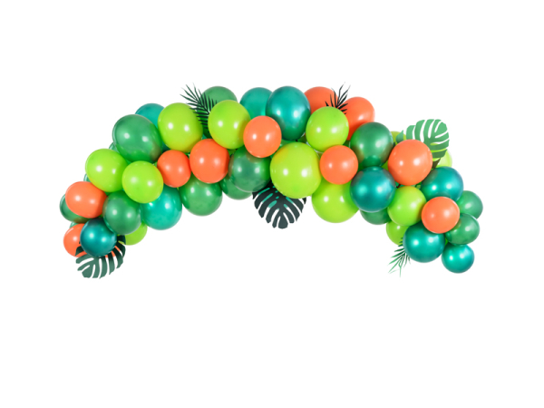 Balloon garland - Dino, 200cm (1 pkt / 60 pc.)