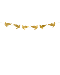 Garland Doves, gold, 86cm