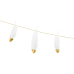 Garland Feathers, white, 1.6m